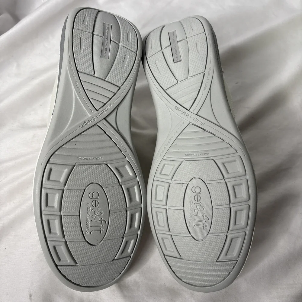 Grasshoppers Performance Platforms Get Fit Women's 8 Shoes White Silver Sneakers